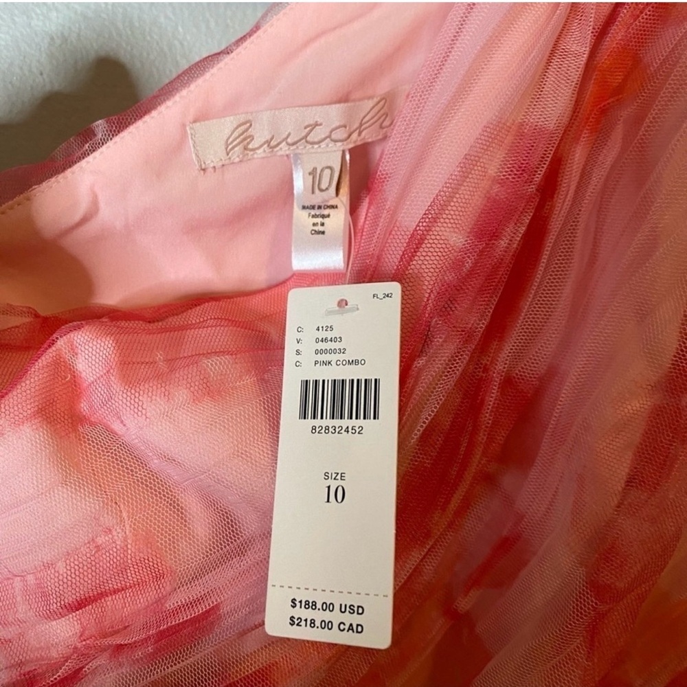 NWT Hutch Coral One-Shoulder Dress - Picture 5 of 7